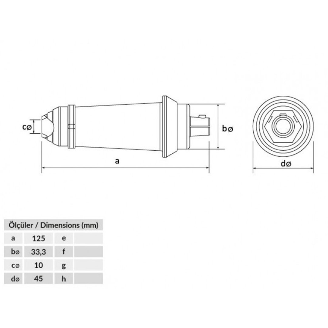 50/150mm² 400A Ark Fişi - Bemis BK4-9501-2010