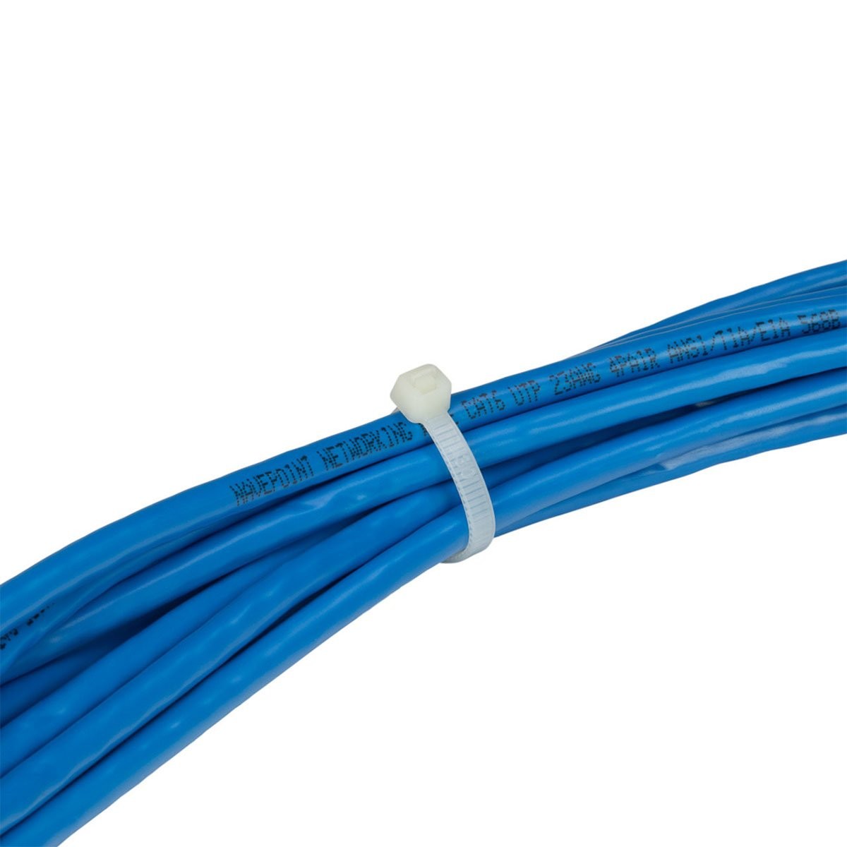 3.6x370mm Beyaz Kablo Bağı Mutlusan (100 Adet) - Cırt Kelepçe