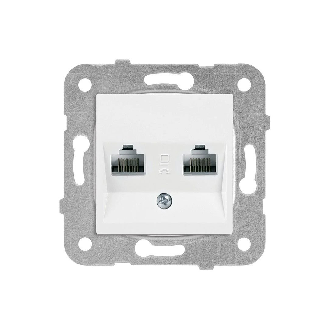 Viko Karre/Meridian Beyaz İkili Data Prizi (2 x RJ45 Cat6) - 90967079