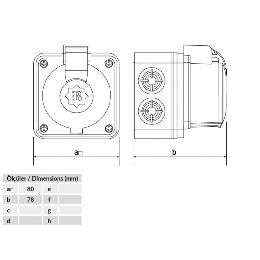 Duvar Priz - Bemis BP1-1402-2510