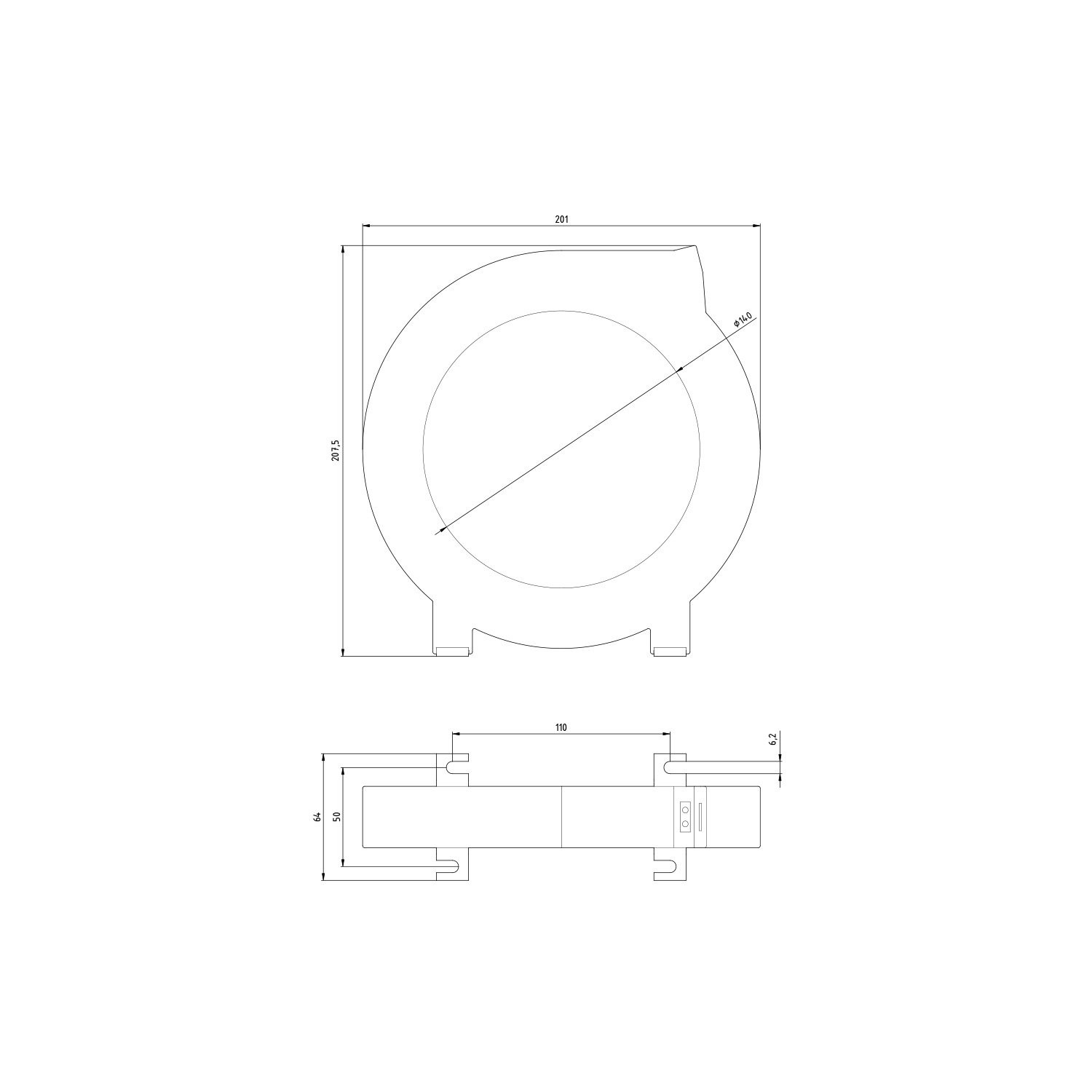 Toroid Akım Trafosu 140mm Çap - Siemens 3UL2306-1A