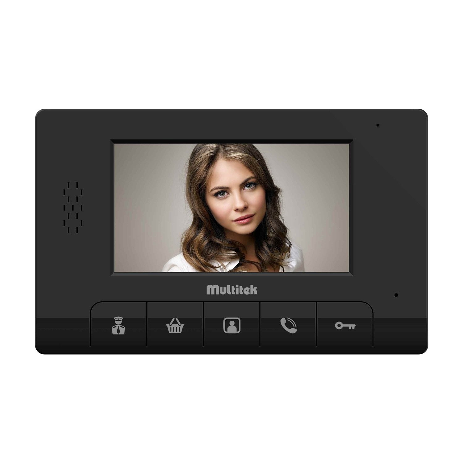 Multitek MB-46 4.3" Akıllı Görüntülü Daire Monitörü (Siyah)