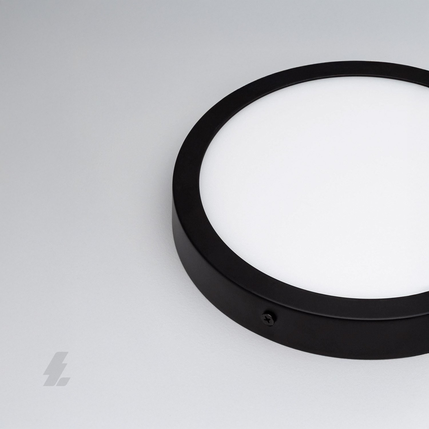 Sıva Üstü Yuvarlak LED Panel Siyah Kasa - 12W 6500K - Maxled MX-1050B