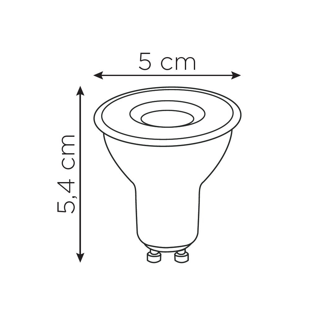 Mercekli LED Spot Ampul GU10 7W 4000K Ilık Beyaz ZMR