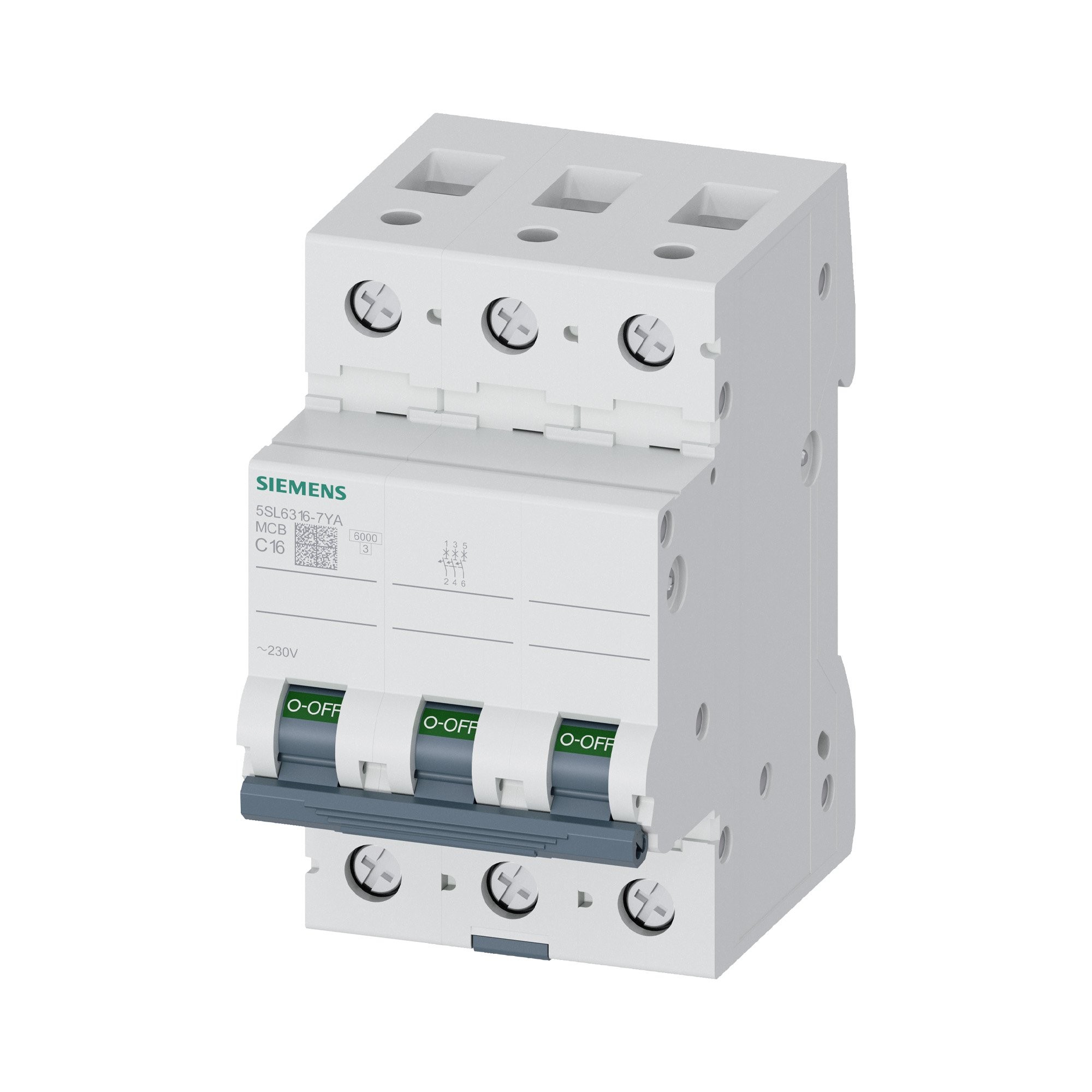 Otomatik Sigorta C Tipi - 16A 3 Fazlı 6 kA - Siemens