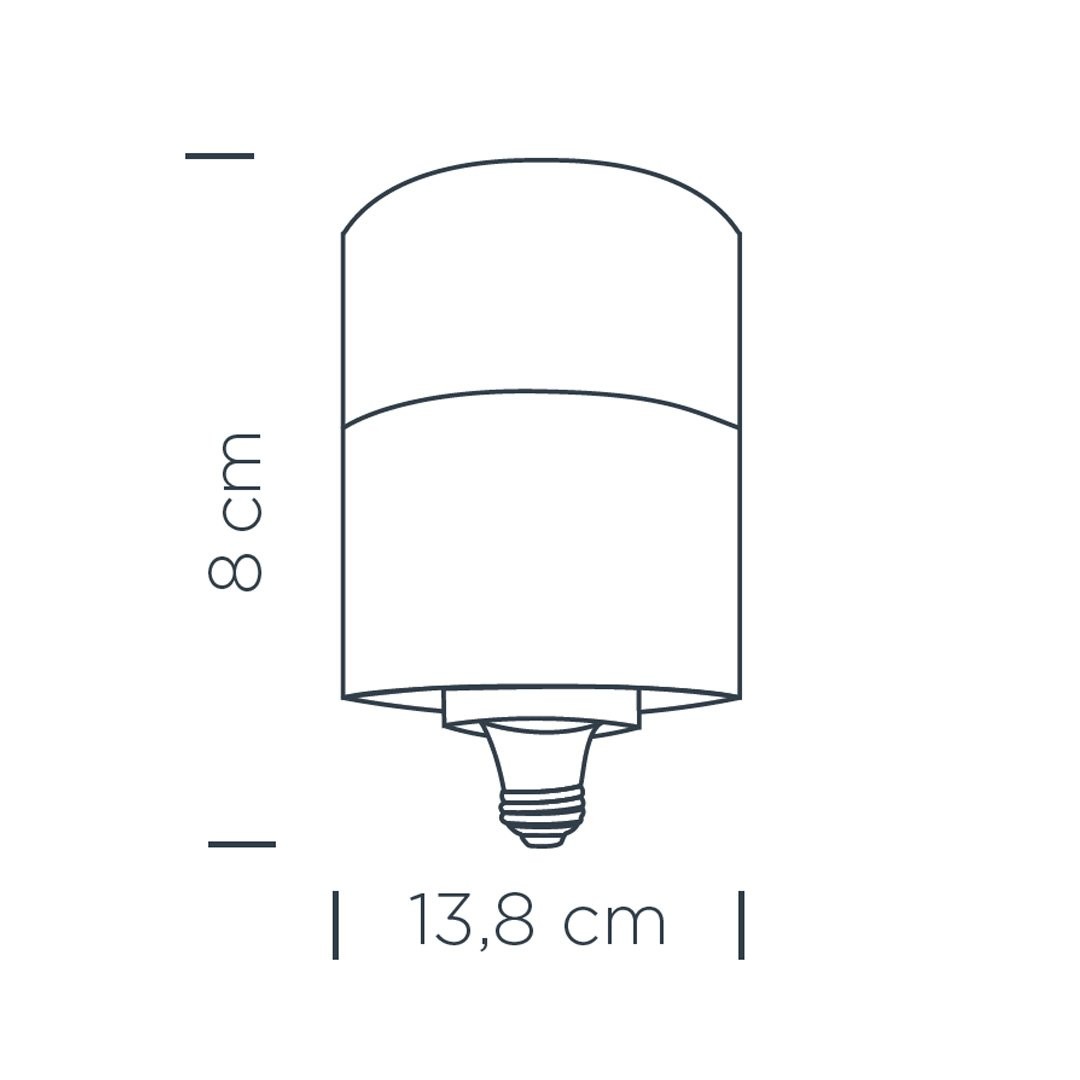 Oval T-Bulb LED Ampul E27 20W 6500K Soğuk Beyaz ZMR