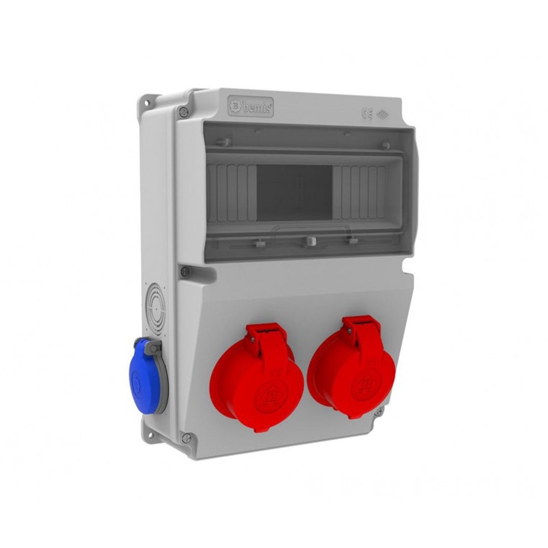Kombinasyon Panosu 3x25A 380V 2 Adet Ön / 1x16A 220V 2 Adet Yan - Bemis BD2-2205-2020