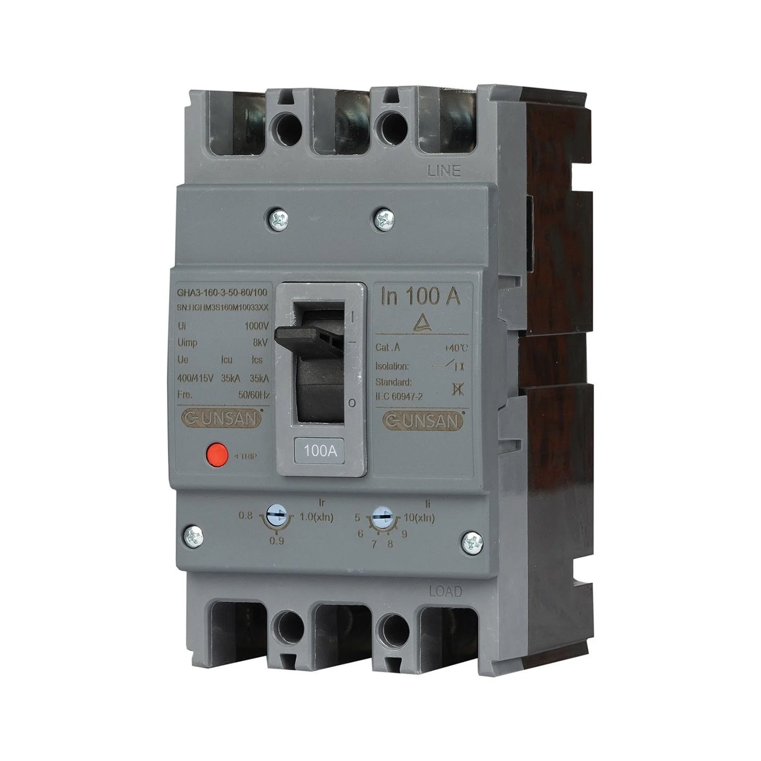 Kompakt Şalter Ayar Sahalı - 400A 3P Üç Kutuplu 40℃ 50kA - Günsan Valta