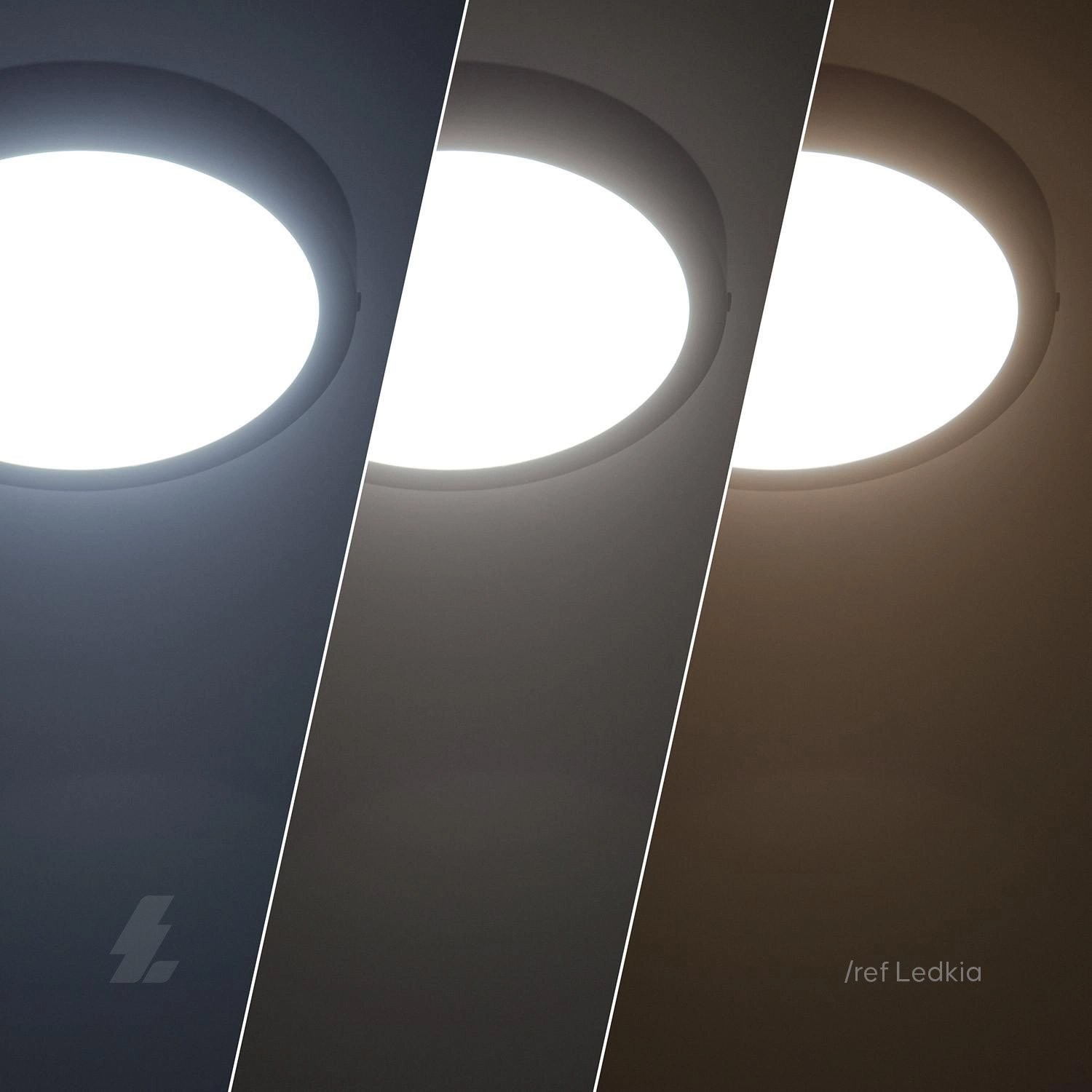 Sıva Üstü Yuvarlak LED Panel Siyah Kasa - 18W 6500K - Maxled MX-1052B