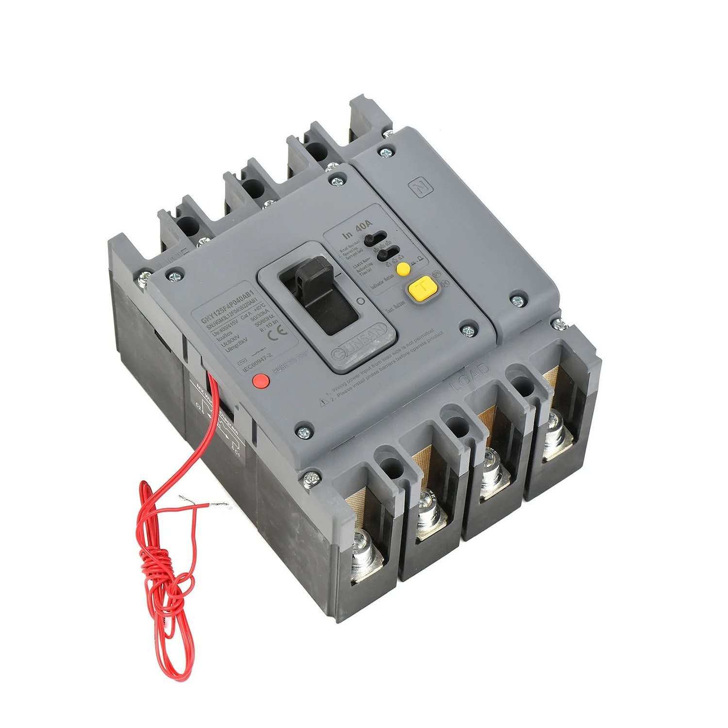 Yangın Korumalı Kompakt Şalter - 80A 4P 50kA 100/300/500mA - Günsan Valta