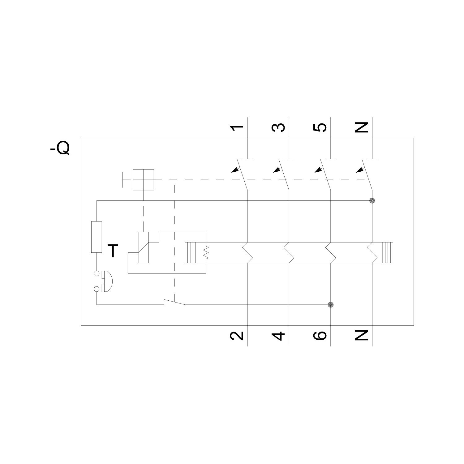 Kaçak Akım Rölesi - 25A 30mA AC Tipi - Siemens 5SV4342-0