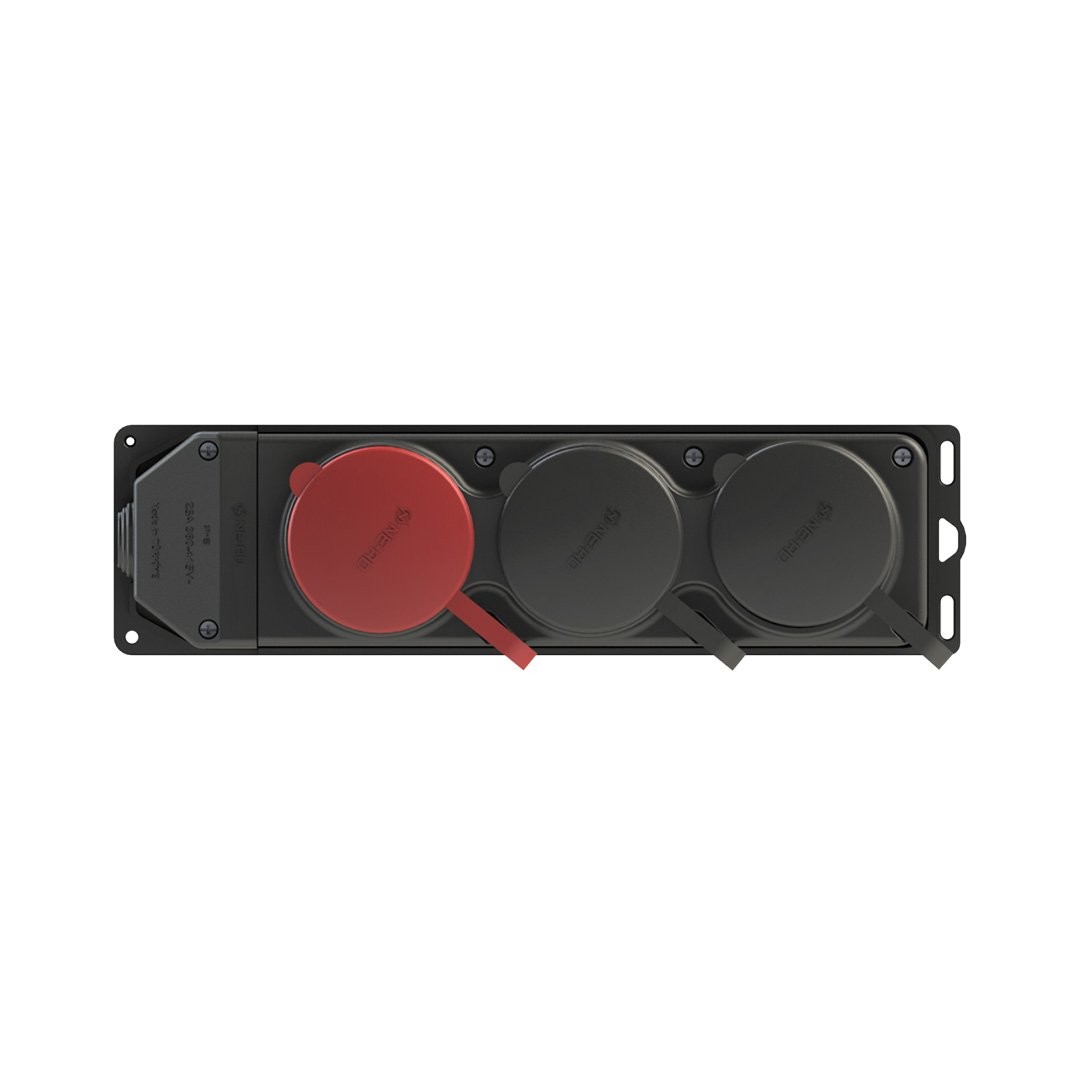 3'lü Grup Priz 3x25A (1 Adet) + 1x16A (2 Adet) - NEAD-4010