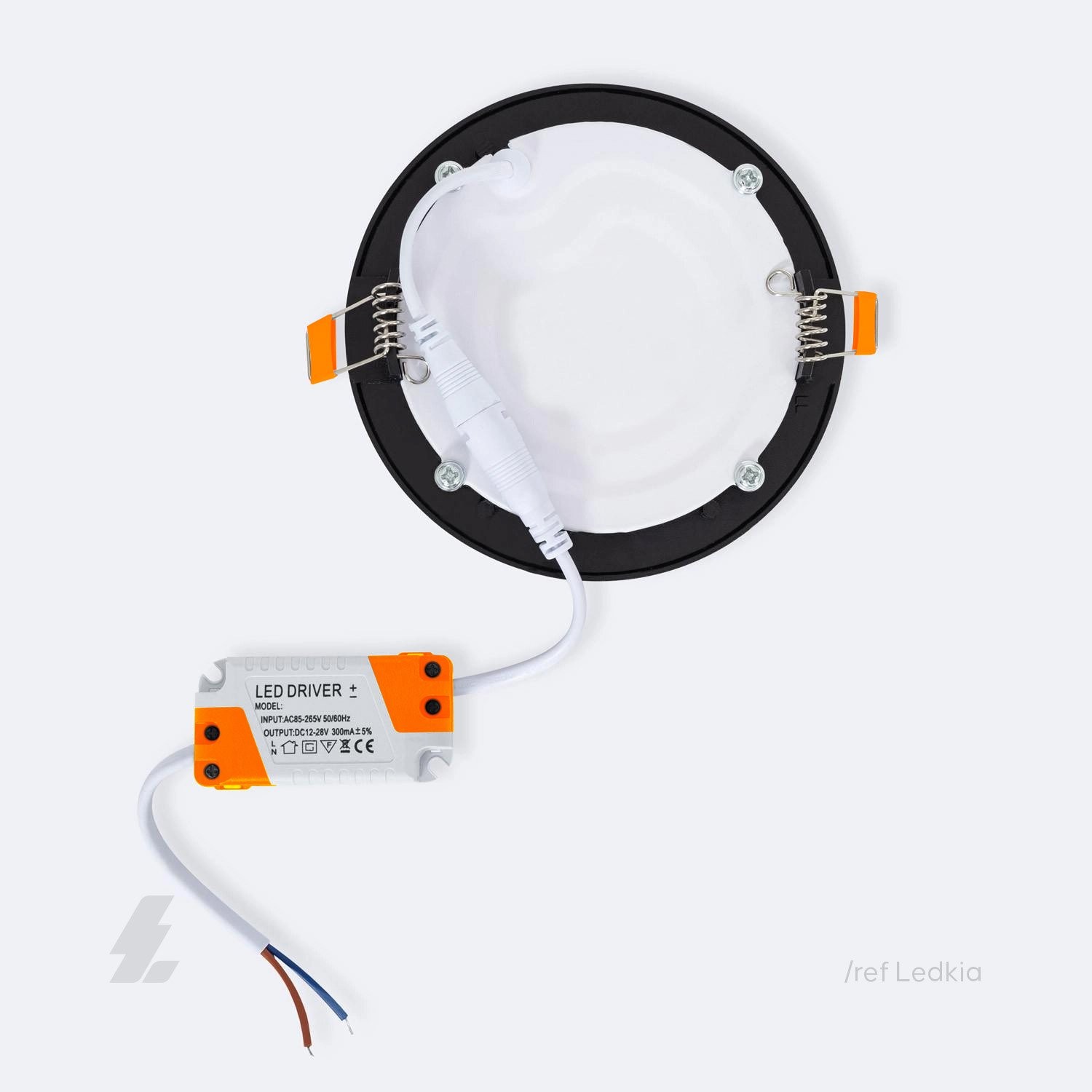 Sıva Altı Yuvarlak LED Panel Siyah Kasa - 12W 4000K - Maxled MX-1022N