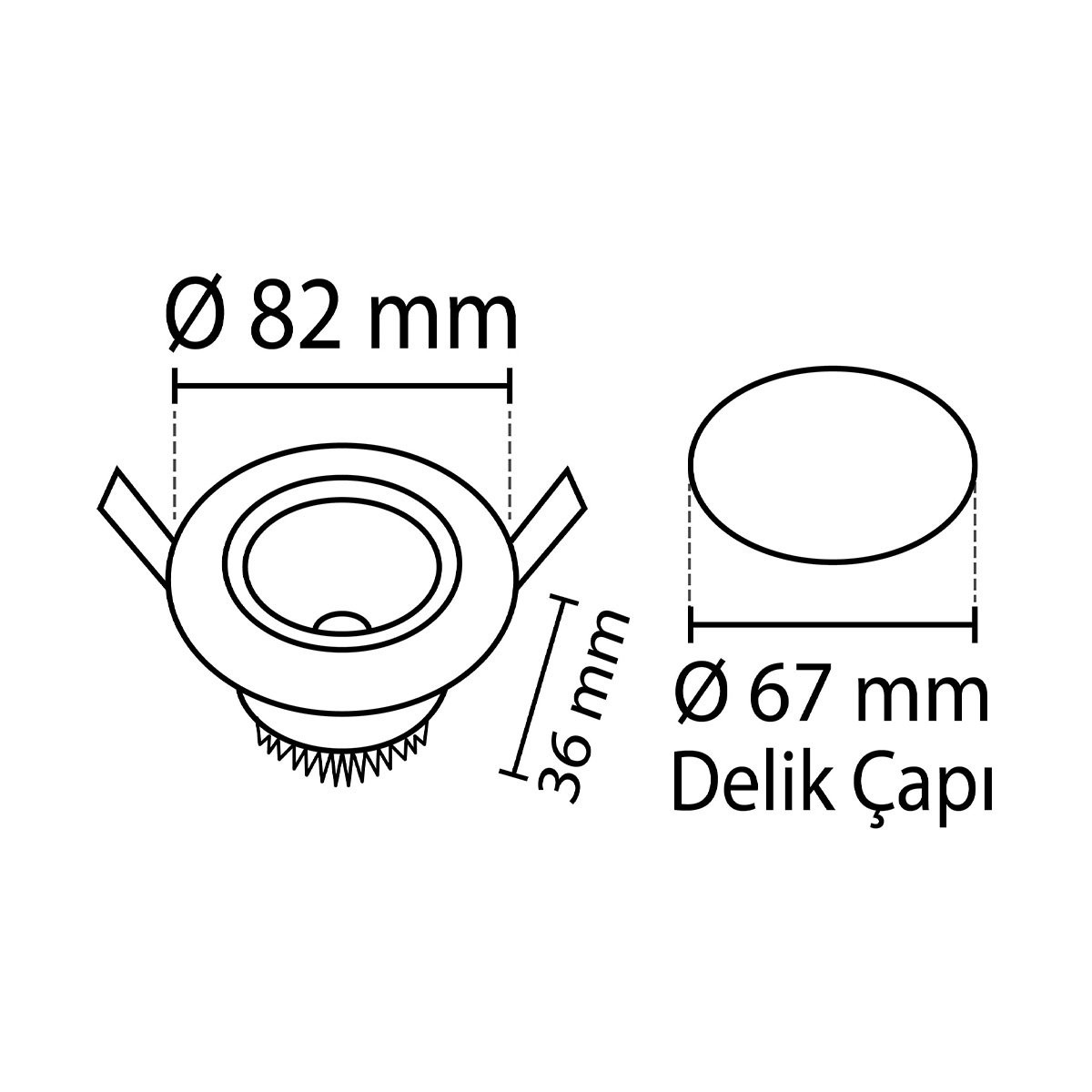 Sıva Altı COB LED Spot Krom Kasa - 5W 6500K - Noas YL28-0502