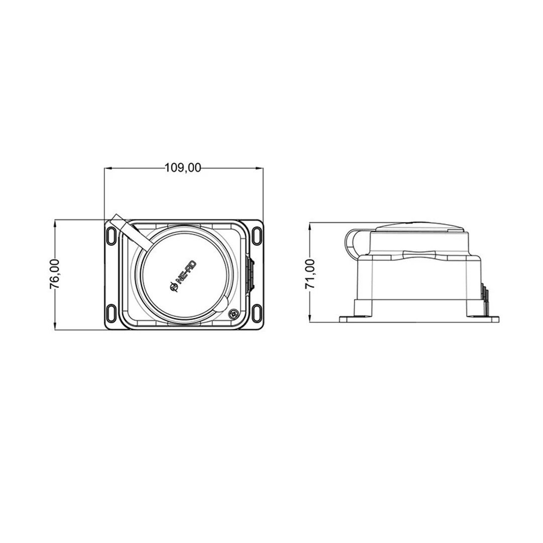 Duvar Prizi 1x16A - NEAD-4003