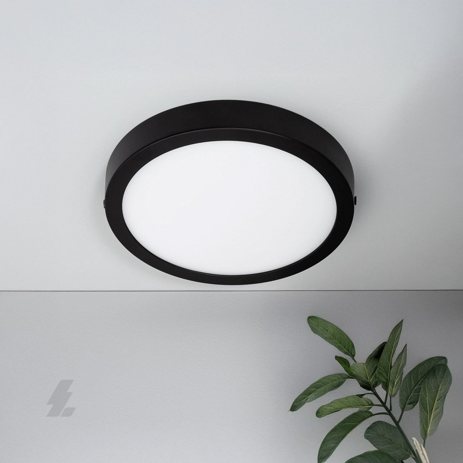Sıva Üstü Yuvarlak LED Panel Siyah Kasa - 12W 6500K - Maxled MX-1050B