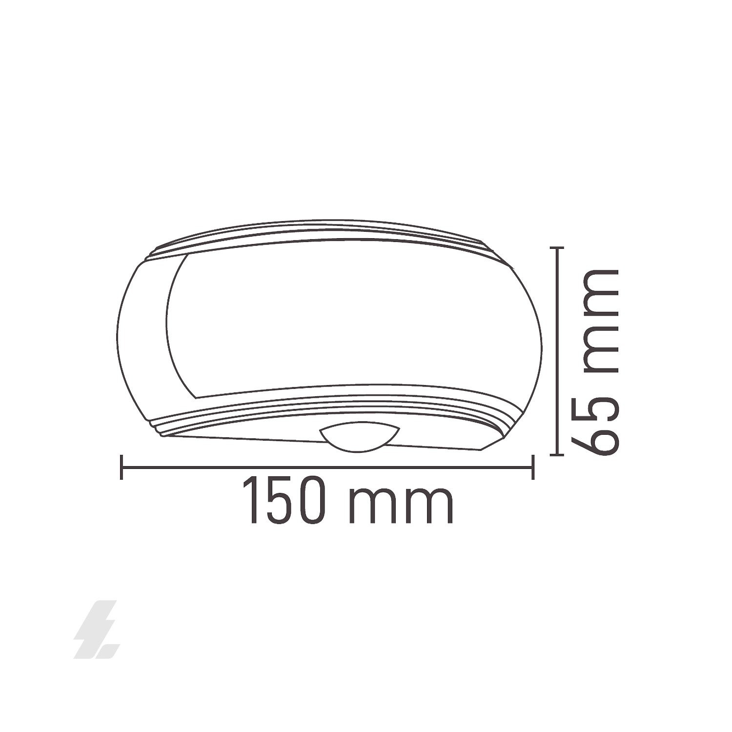 Dış Mekan LED Aplik - 8W 3000K Gün Işığı - Maxled MX-4352