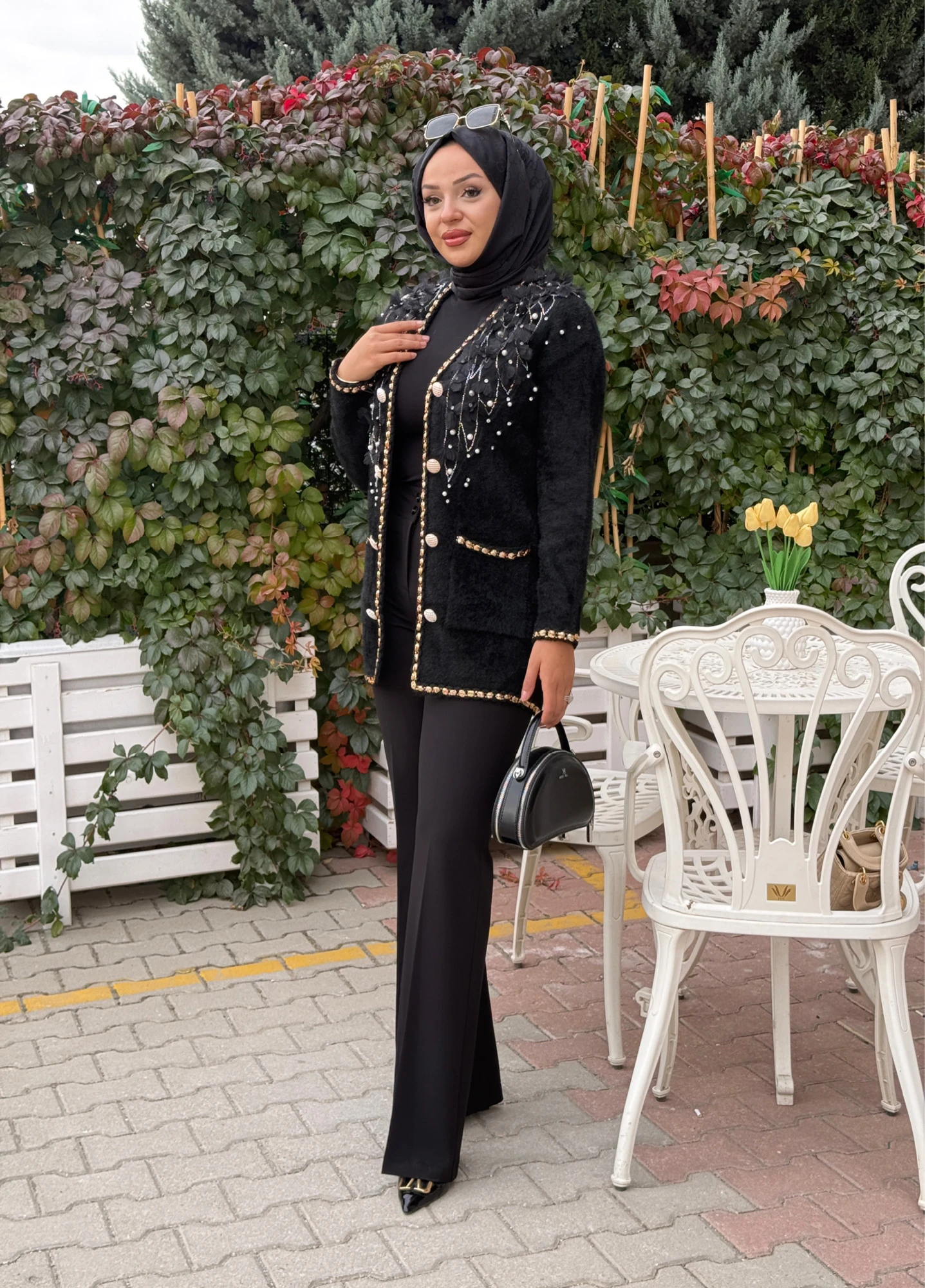 ZİNCİRLİ ANGORA HIRKA