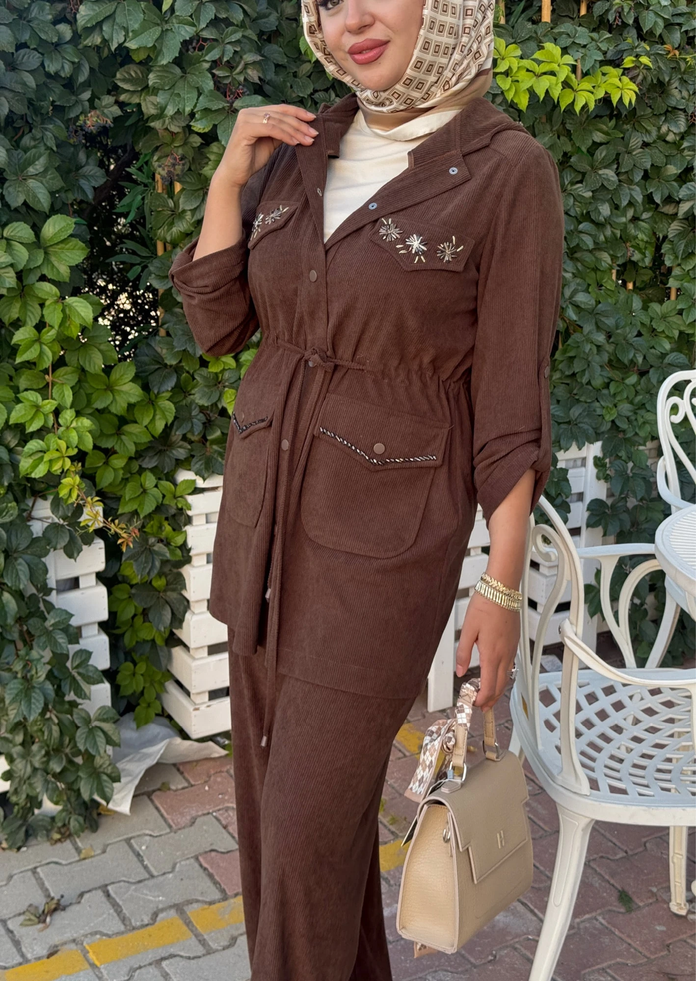 DERİN 3LÜ KADİFE TAKIM