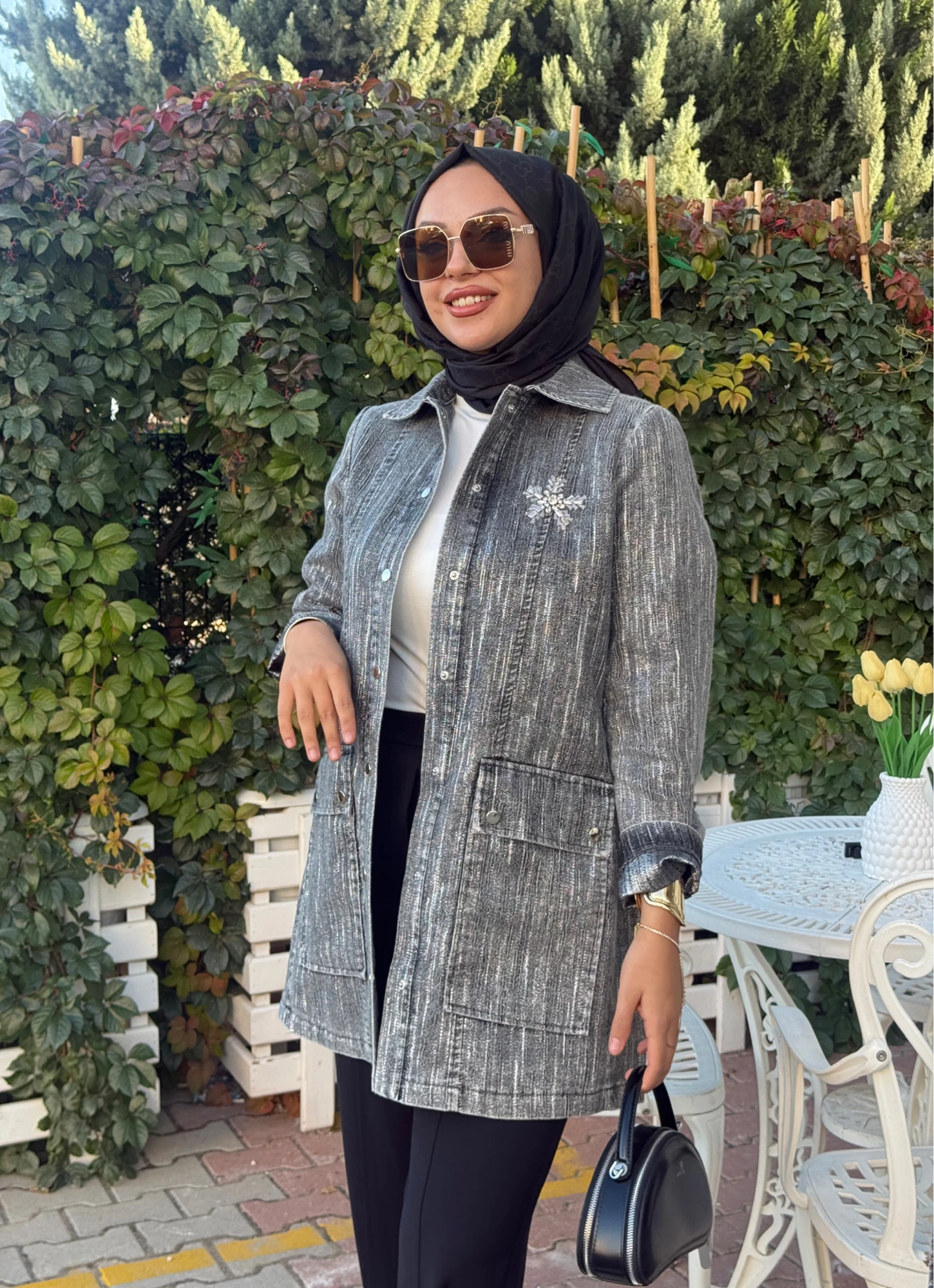 JAKARLI DENİM CEKET