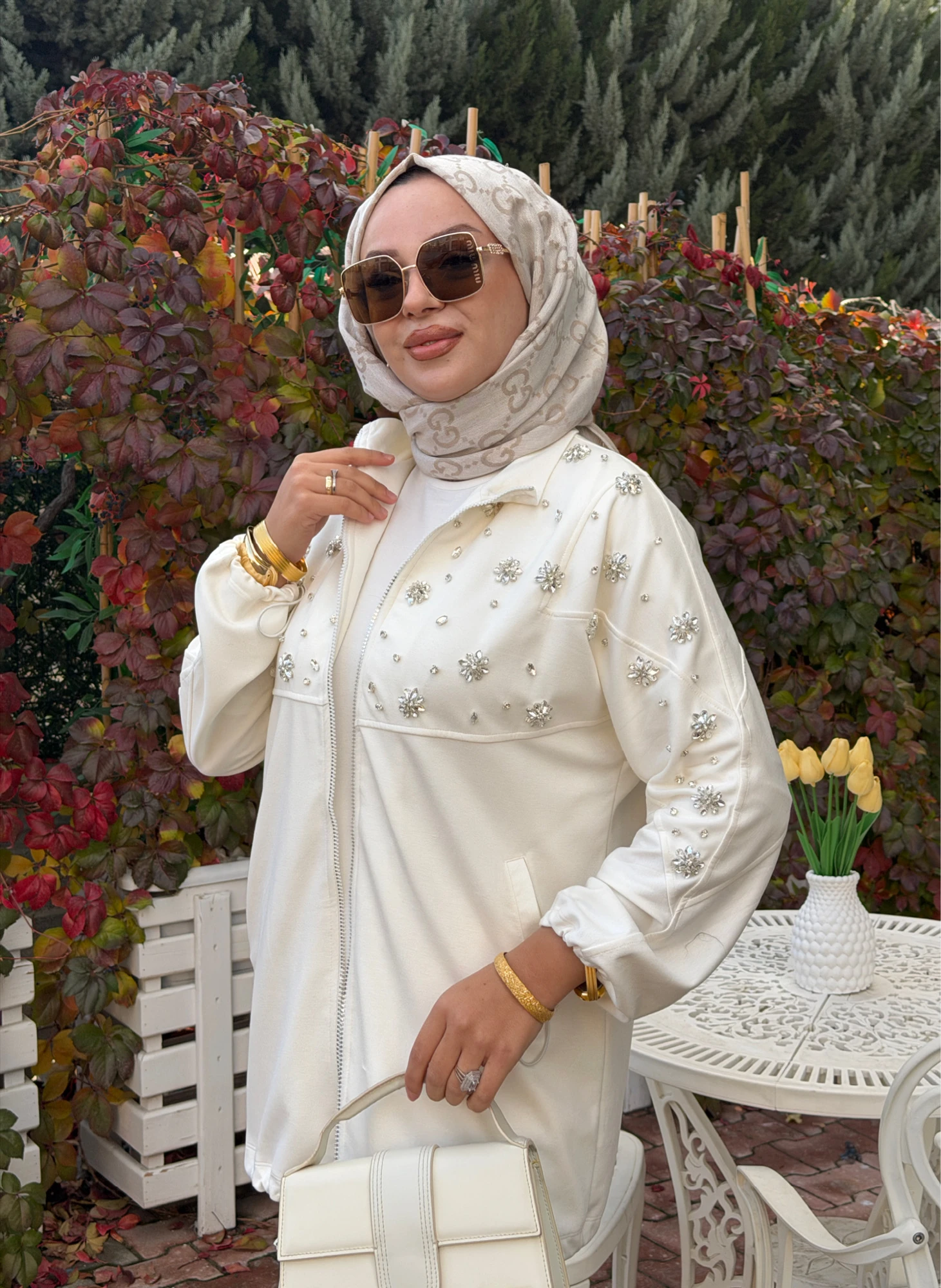 TAŞLI İPEK BAMBU TAKIM