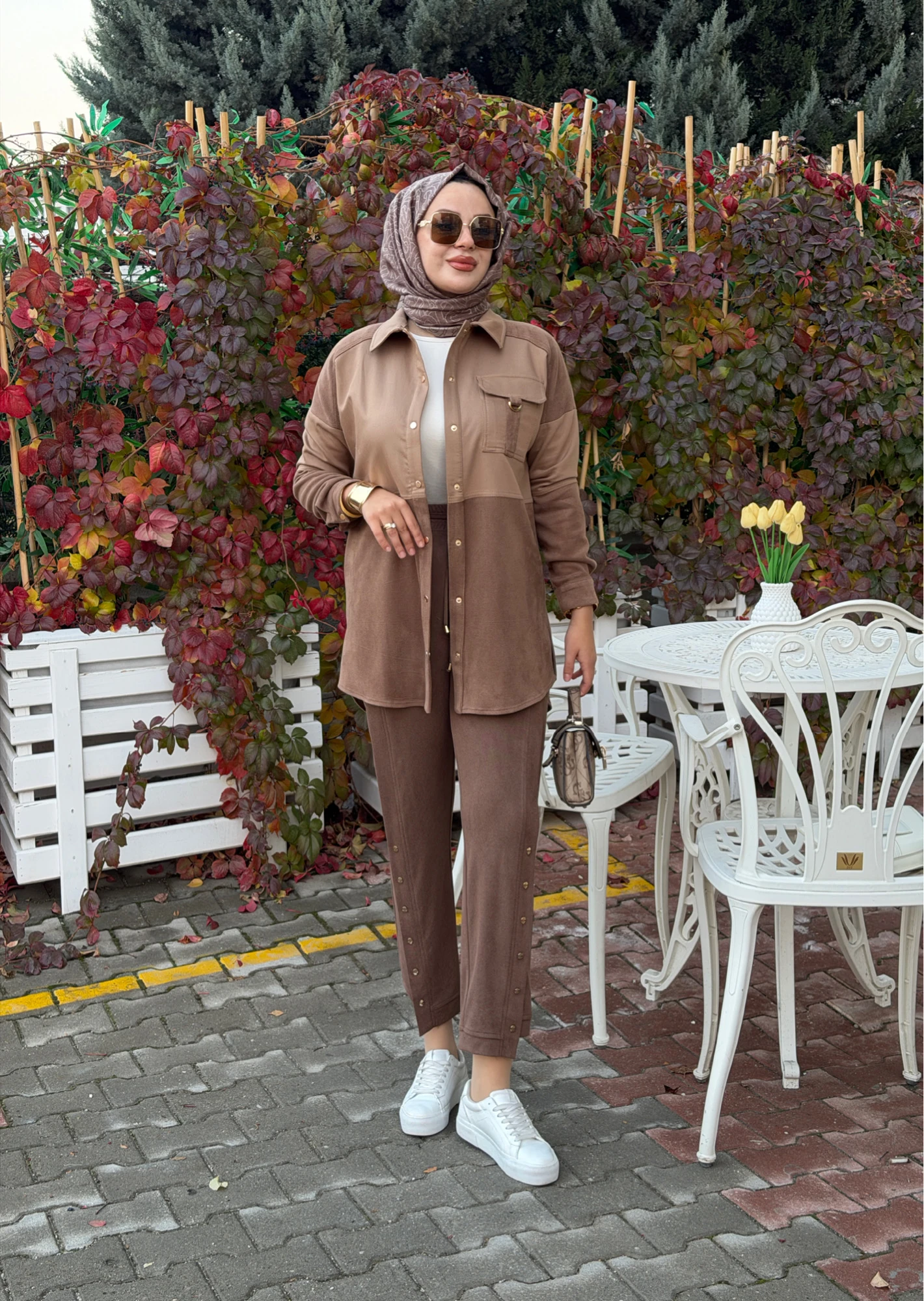 SÜET DETAYLI GÖMLEK