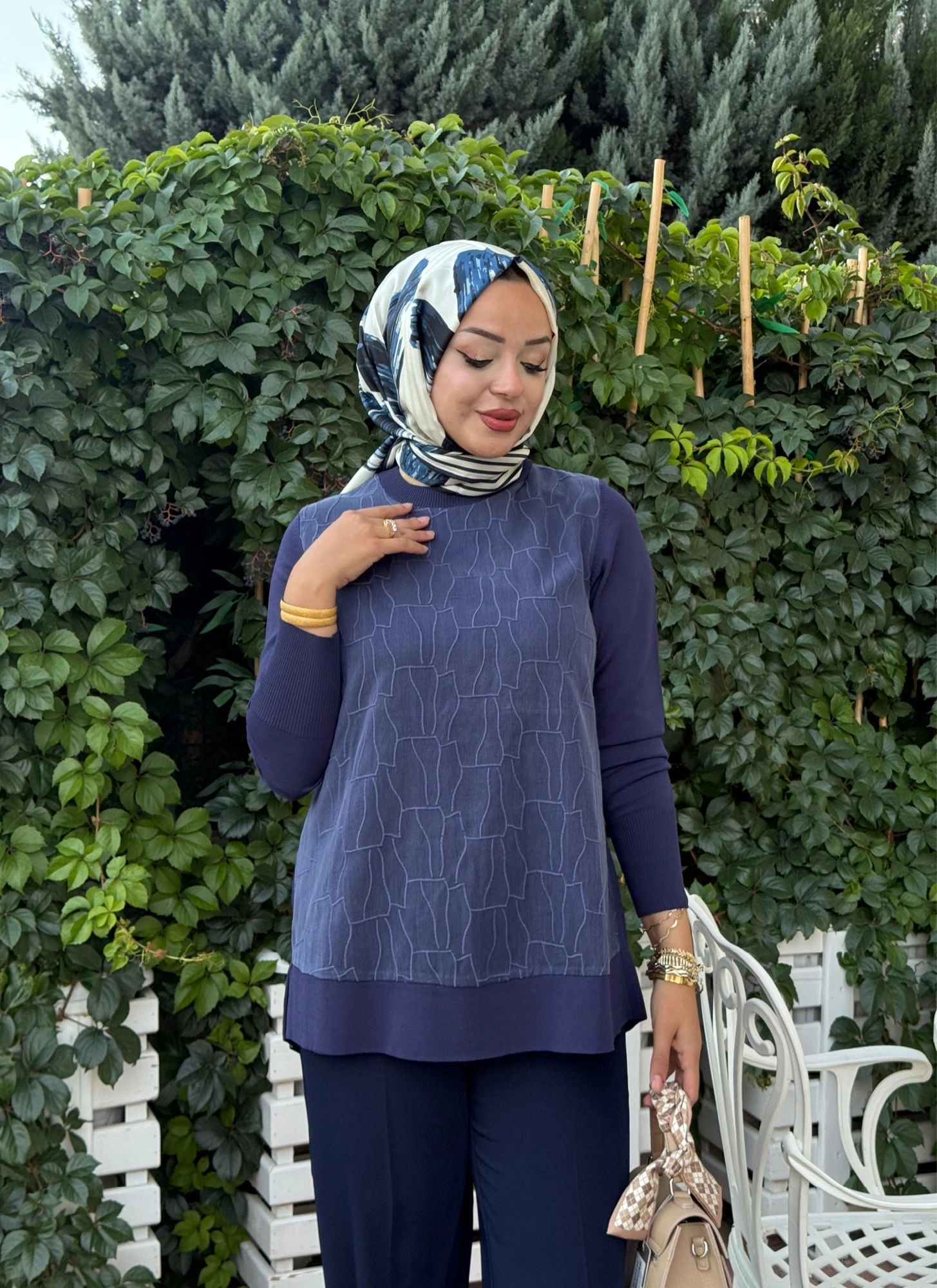 NUSS İPEK QUPRA DETAYLI BLUZ