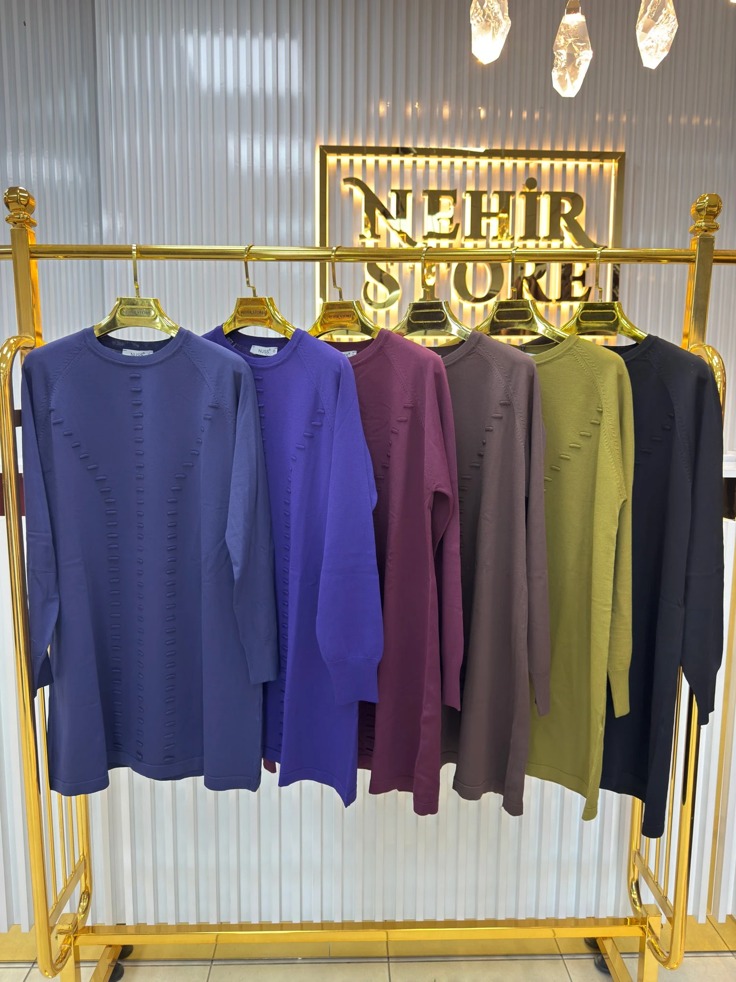 NUSS TRİKO DESENLİ BLUZ