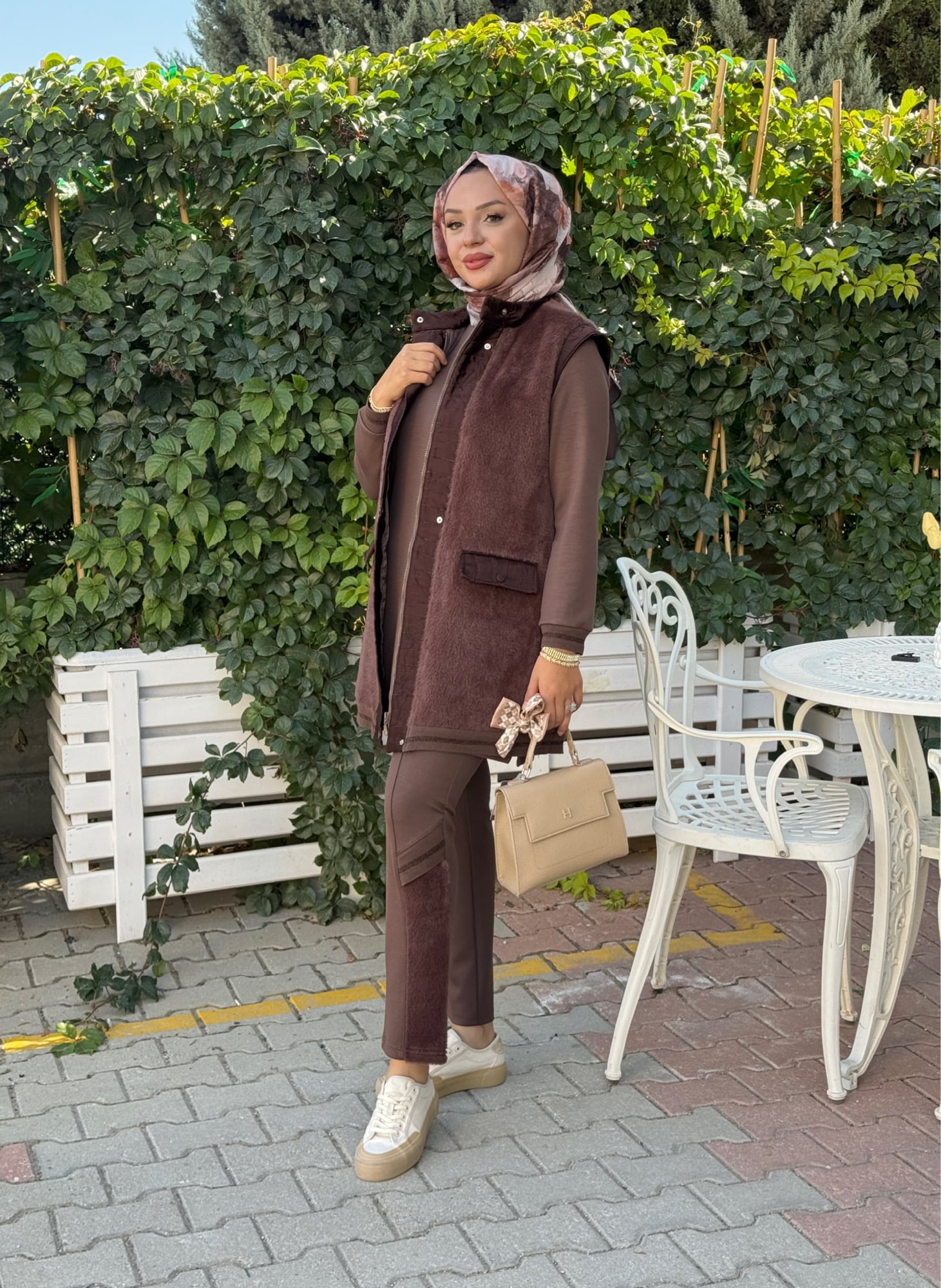 PUREVA ANGORA YELEKLİ 3LÜ TAKIM