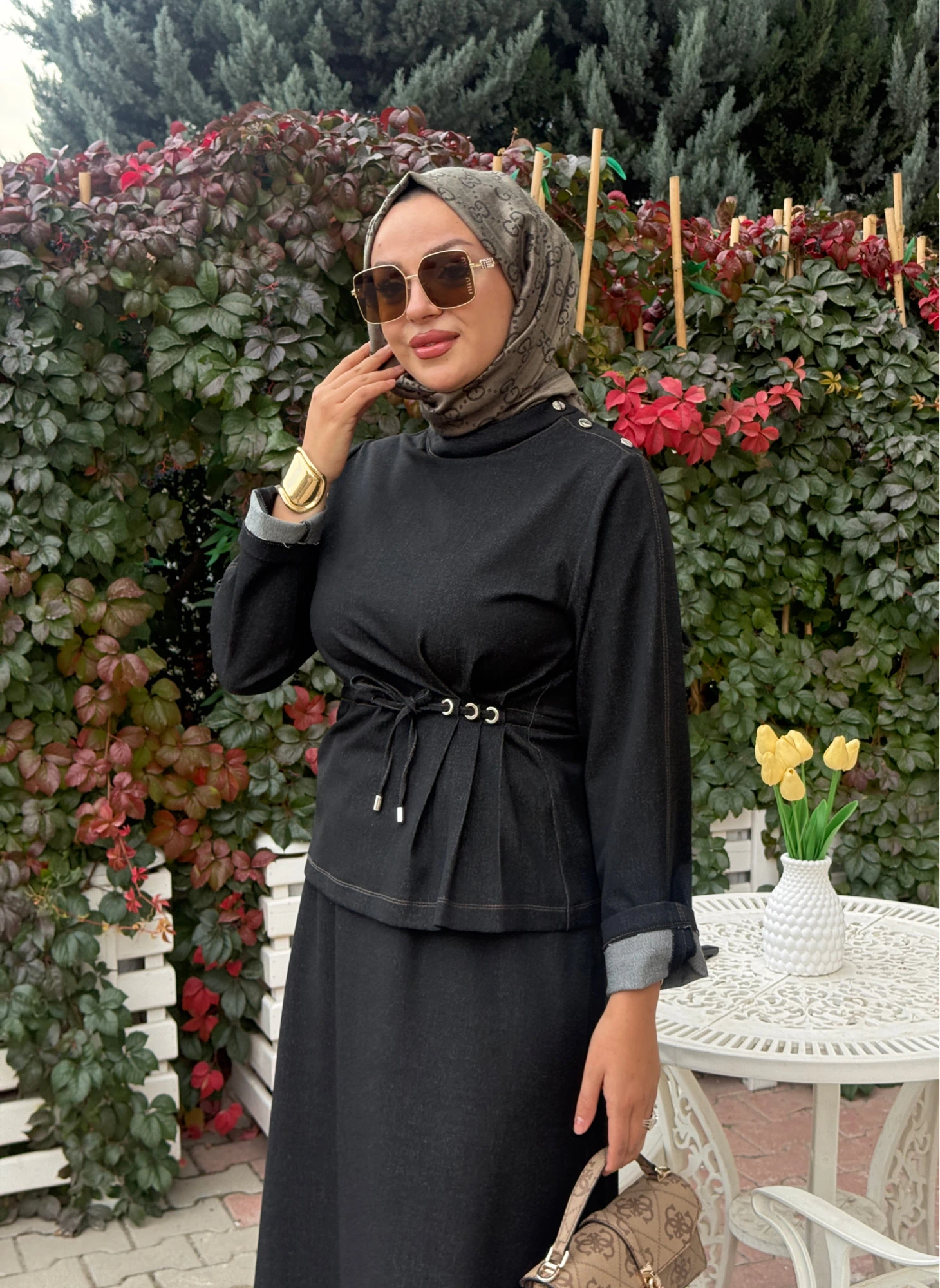 DENİM ETEKLİ TAKIM