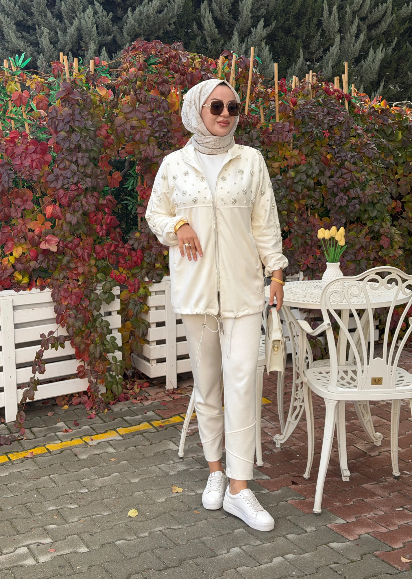 TAŞLI İPEK BAMBU TAKIM