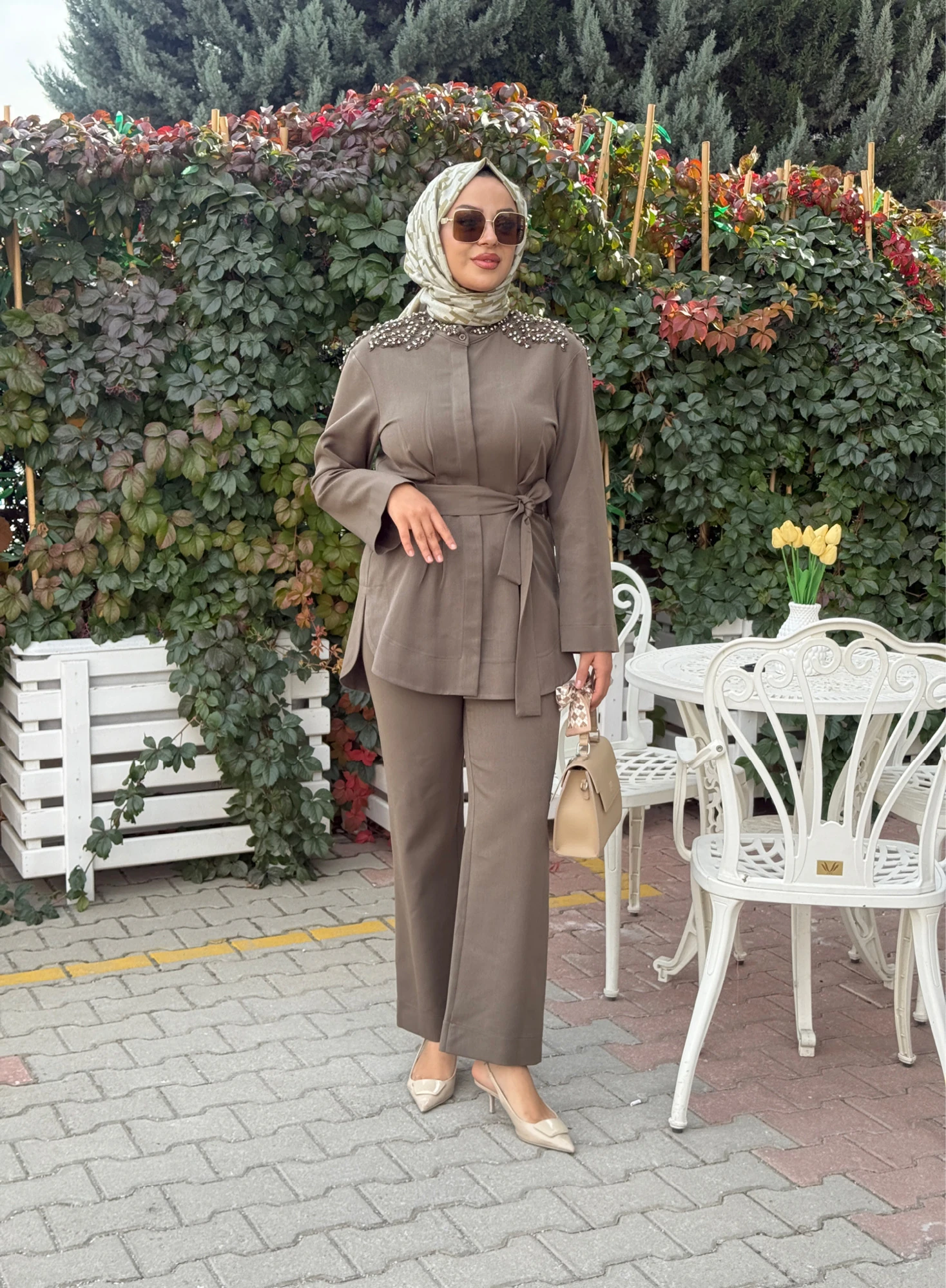 OMZU TAŞ DETAYLI TAKIM