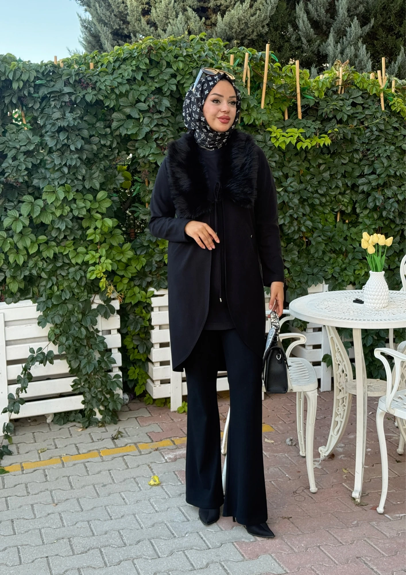 DERİN KÜRK DETAYLI TRİKO TAKIM