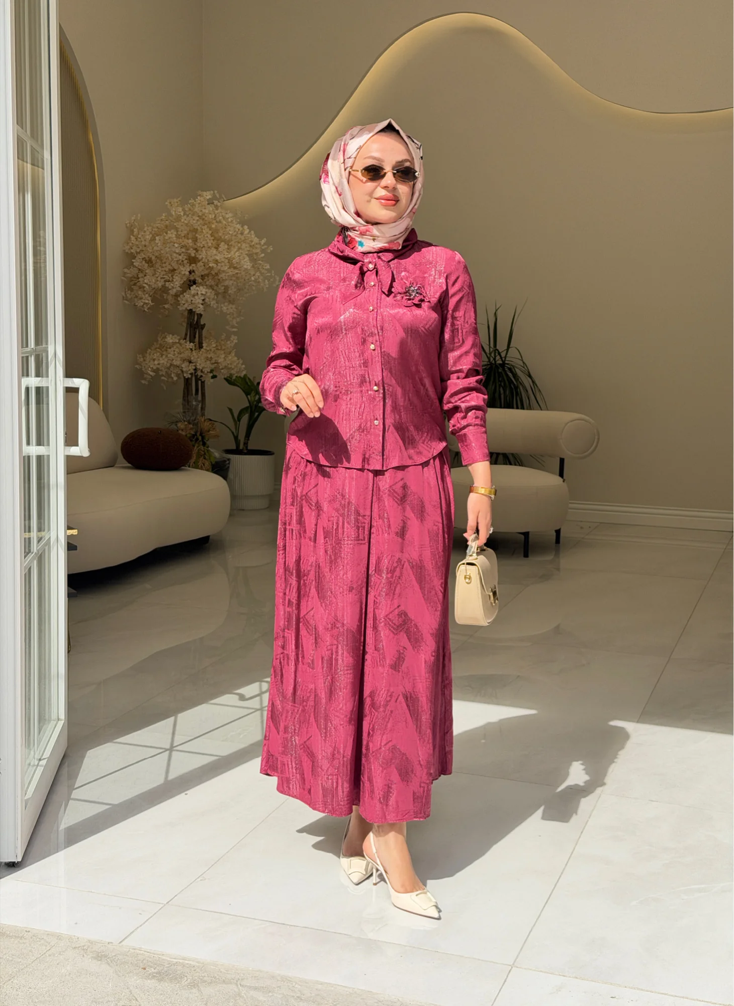 ORHAN 2841 PARLAK KUMAŞ ETEKLİ TAKIM