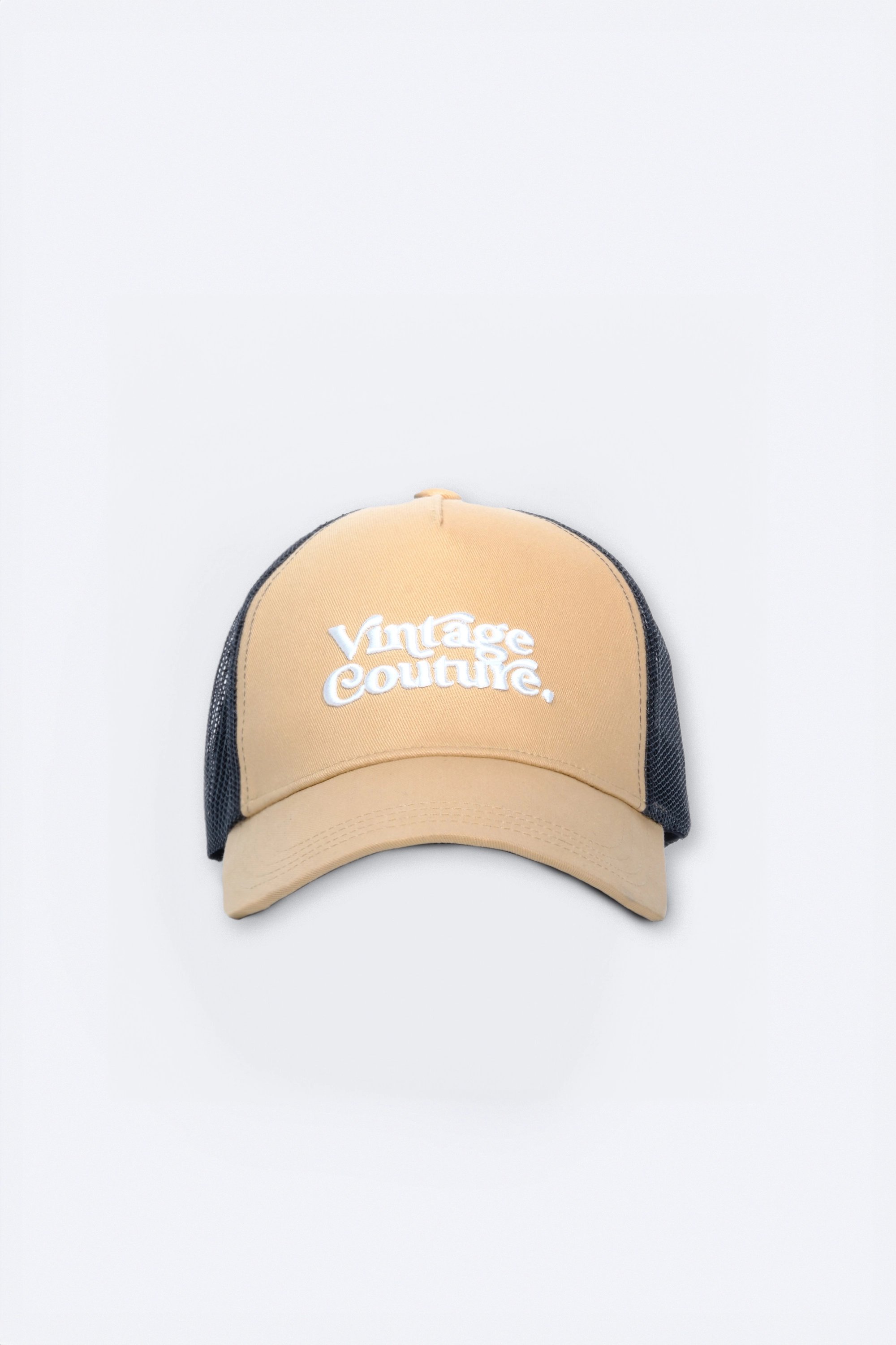 Dulbois Pamuklu File Tasarımlı Kep Şapka - Camel