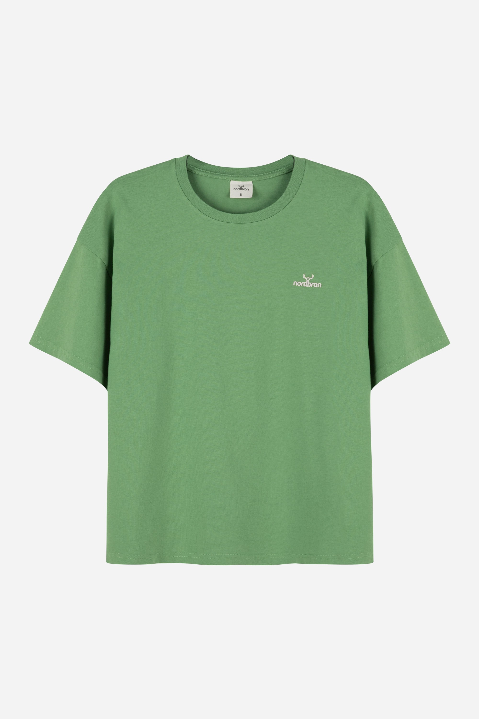 Kramer Bisiklet Yaka Oversize T-shirt - Açık Yeşil