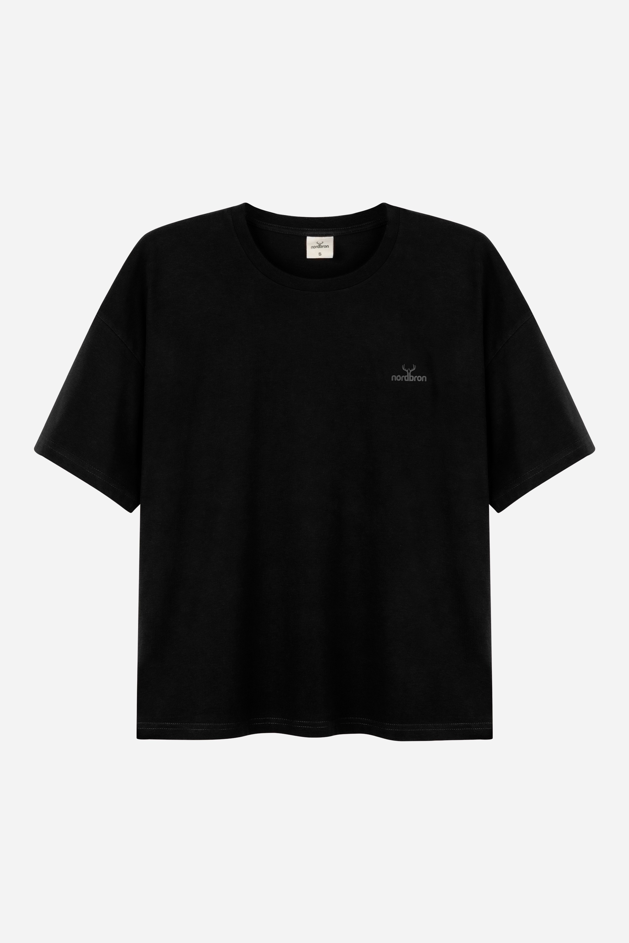 Kramer Bisiklet Yaka Oversize T-shirt - Siyah