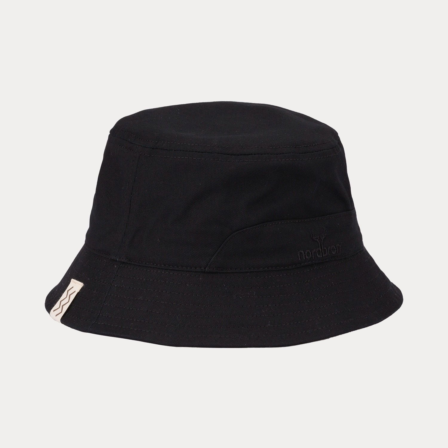 Gravois Nakış Tasarımlı Kova Şapka - Siyah
