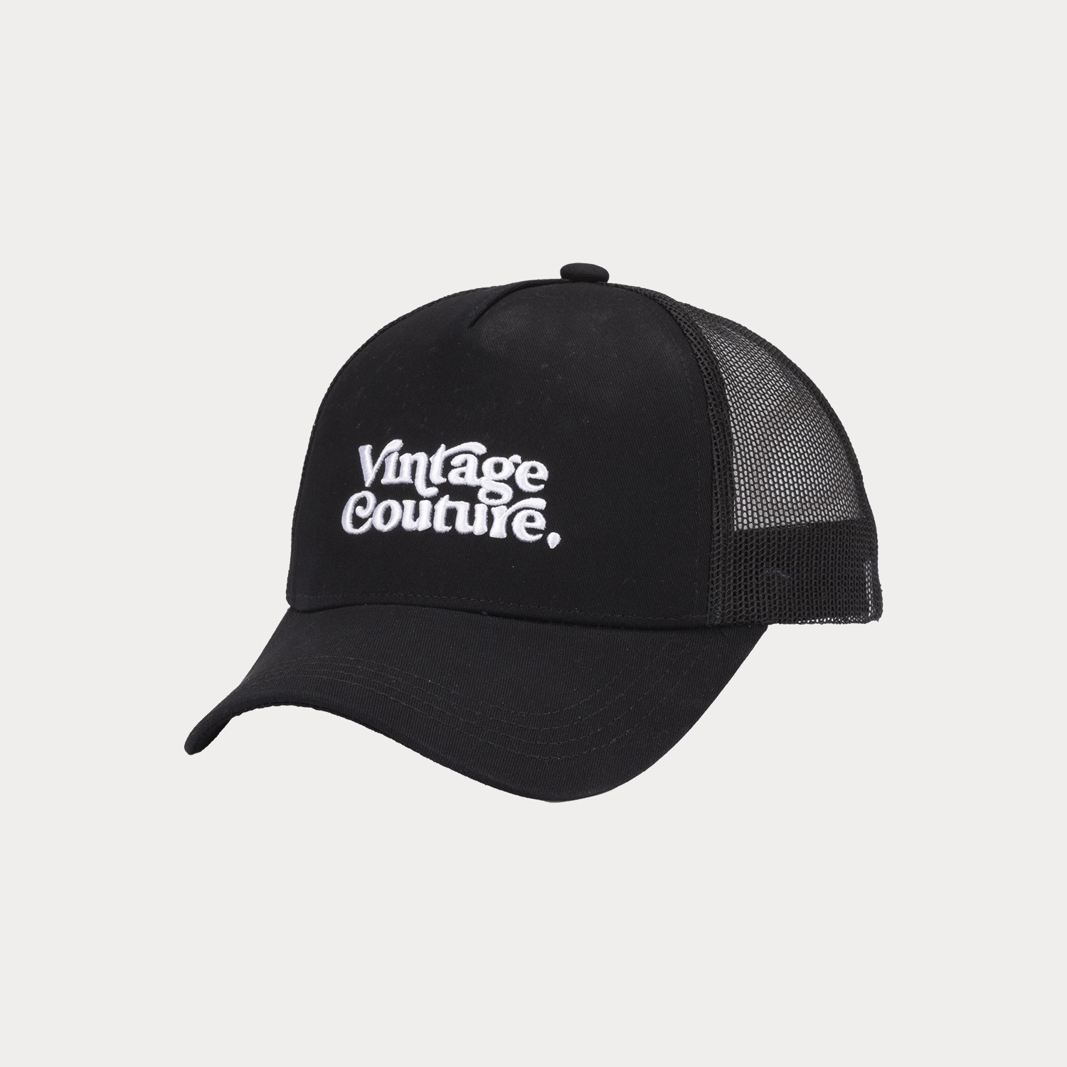 Dulbois Pamuklu File Tasarımlı Kep Şapka - Siyah