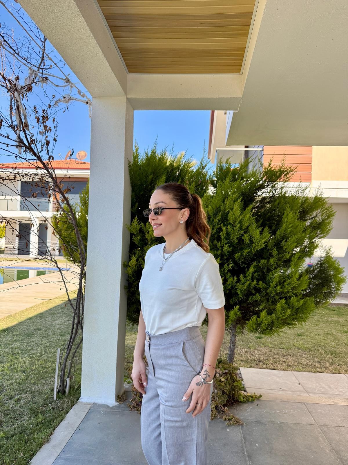 LUMA MARKA MODEL BEYAZ TSHİRT