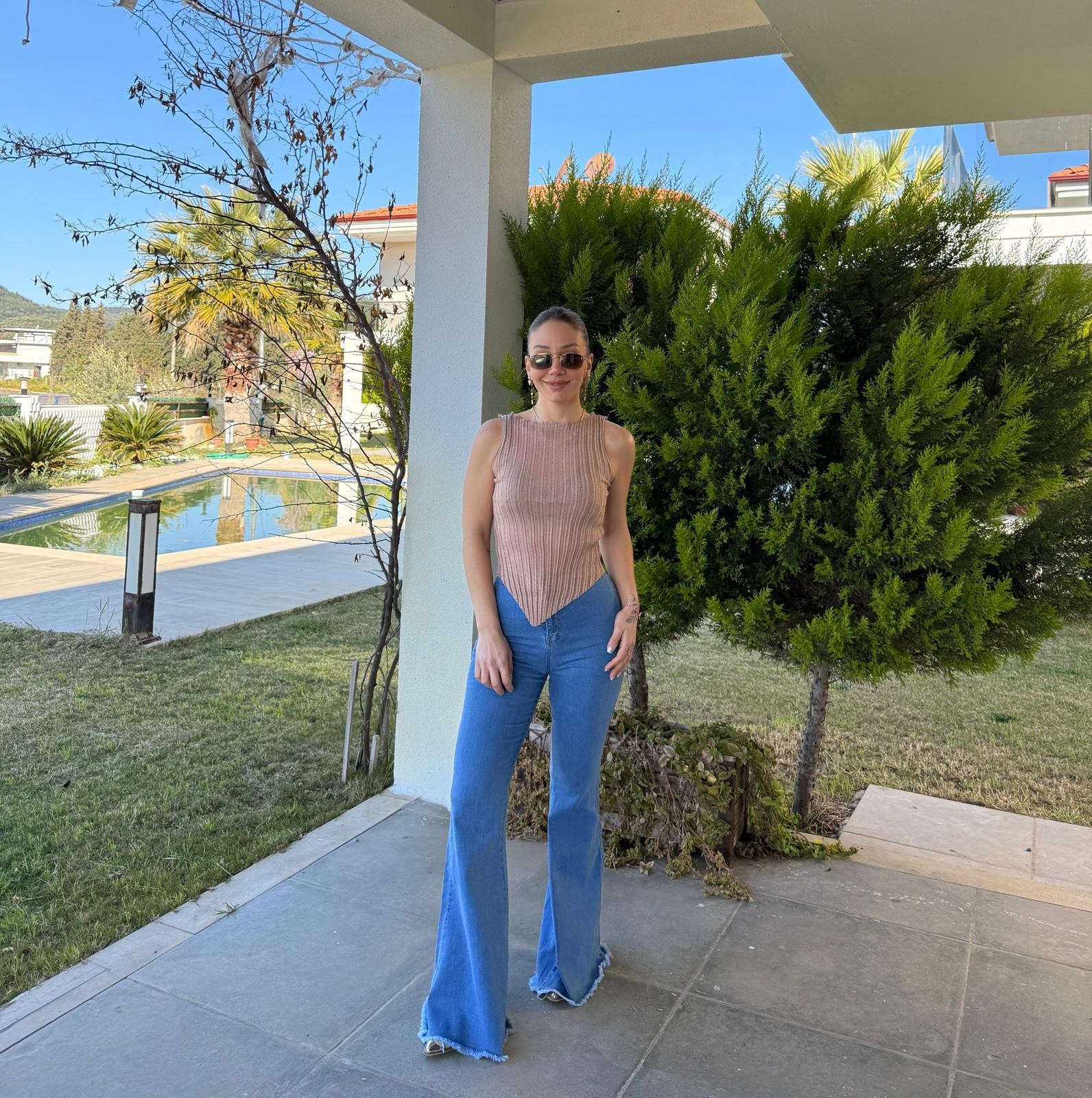 SOREL BEJ YANDAN VEREVLİ BODY