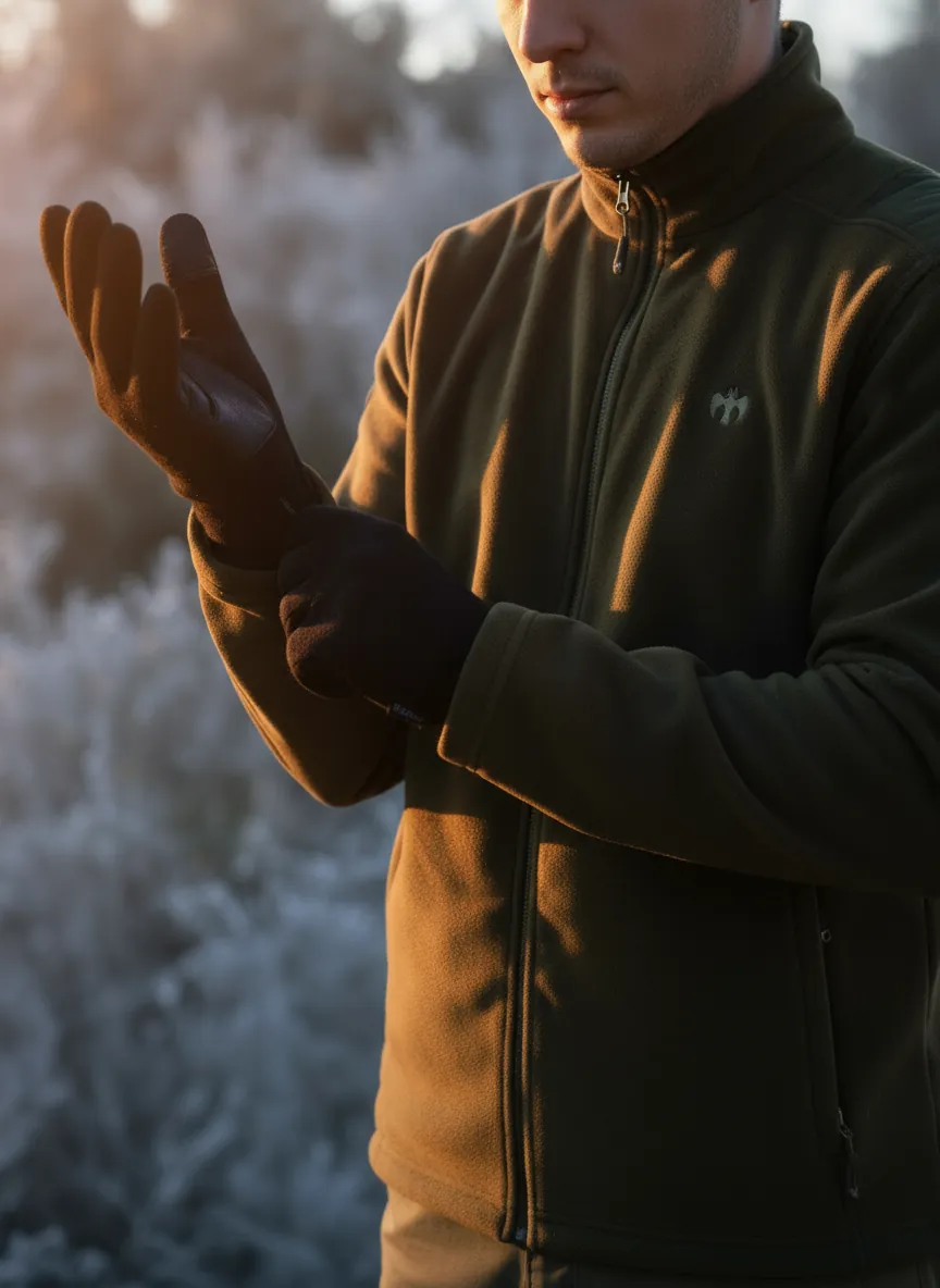 The Anafarta Polar Glove model provides comfort and protection during cold weather missions.