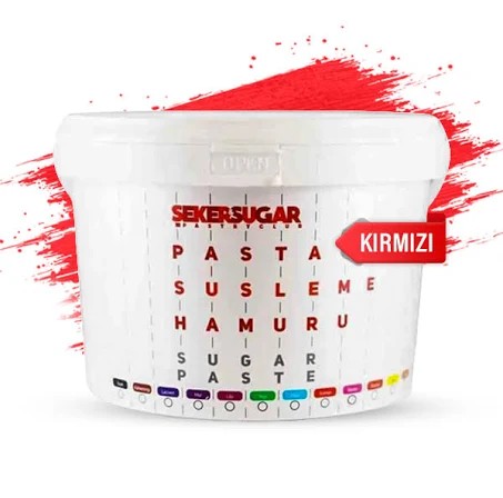 Ş.ŞUGAR ŞEKER HAMURU KIRMIZI 2.5KG