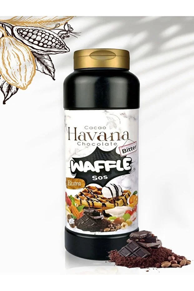 CACAO HAVANA EXTRA BİTTER WAFFLEE SOSU -1000 GR/ŞİŞE