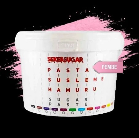 Ş.ŞUGAR ŞEKER HAMURU PEMBE 2.5KG