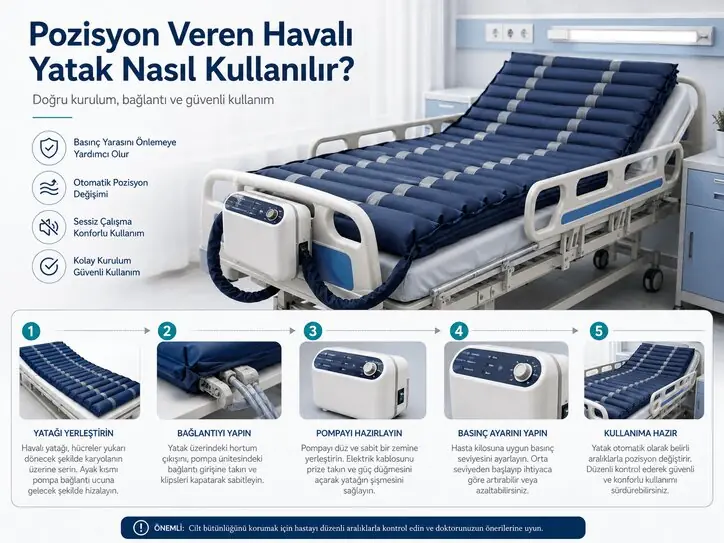 Pozisyon Veren Havalı Yatak Nasıl Kullanılır