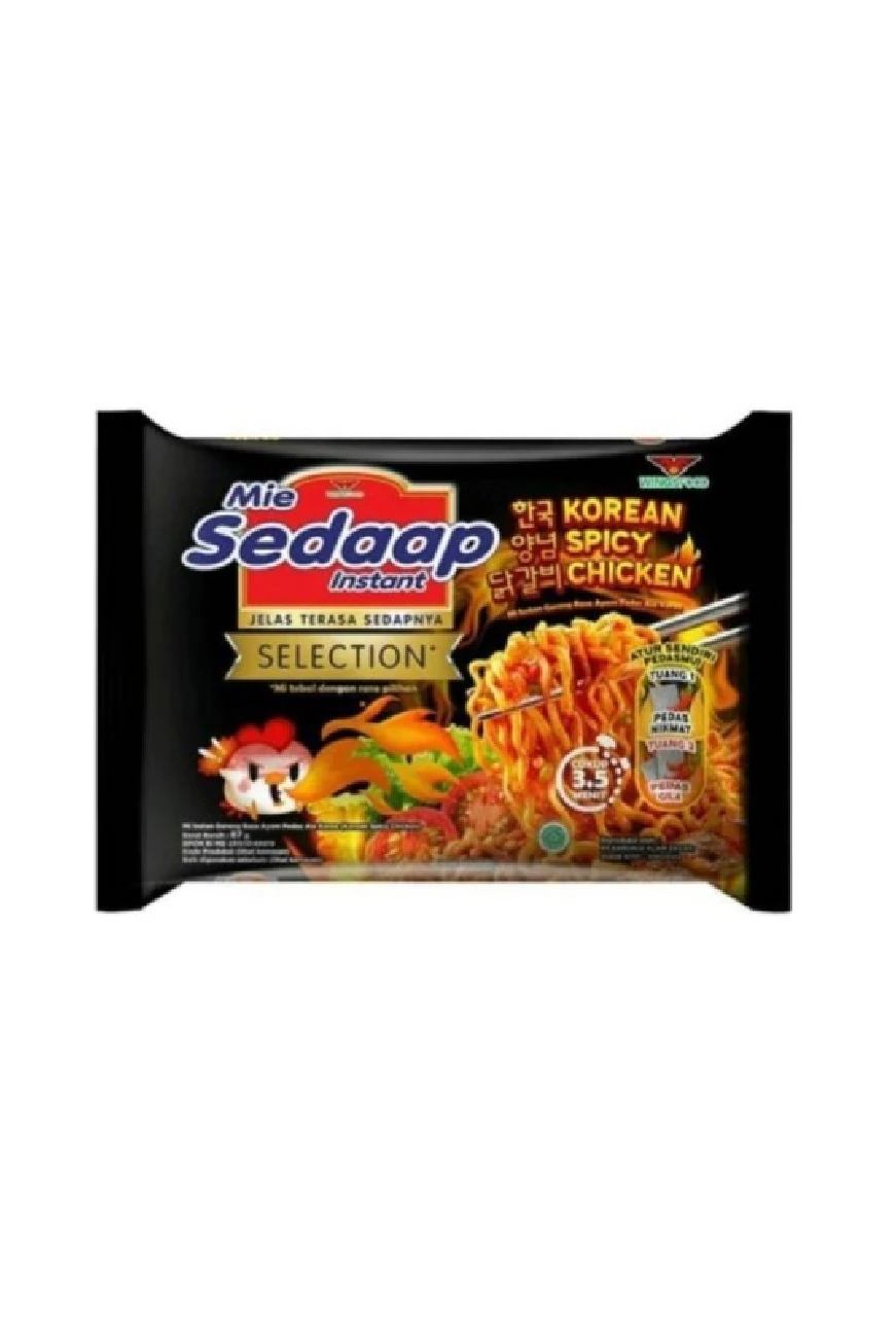 mie sedaap instant rasa  korean spicy chicken seaweed cruch 87gr