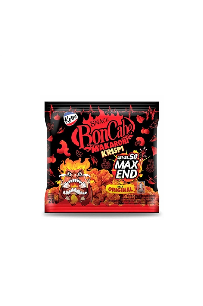 BonCabe Makaroni Krispi Level 50 MAX END – Extra Acı Orijinal 20g  1 Adet