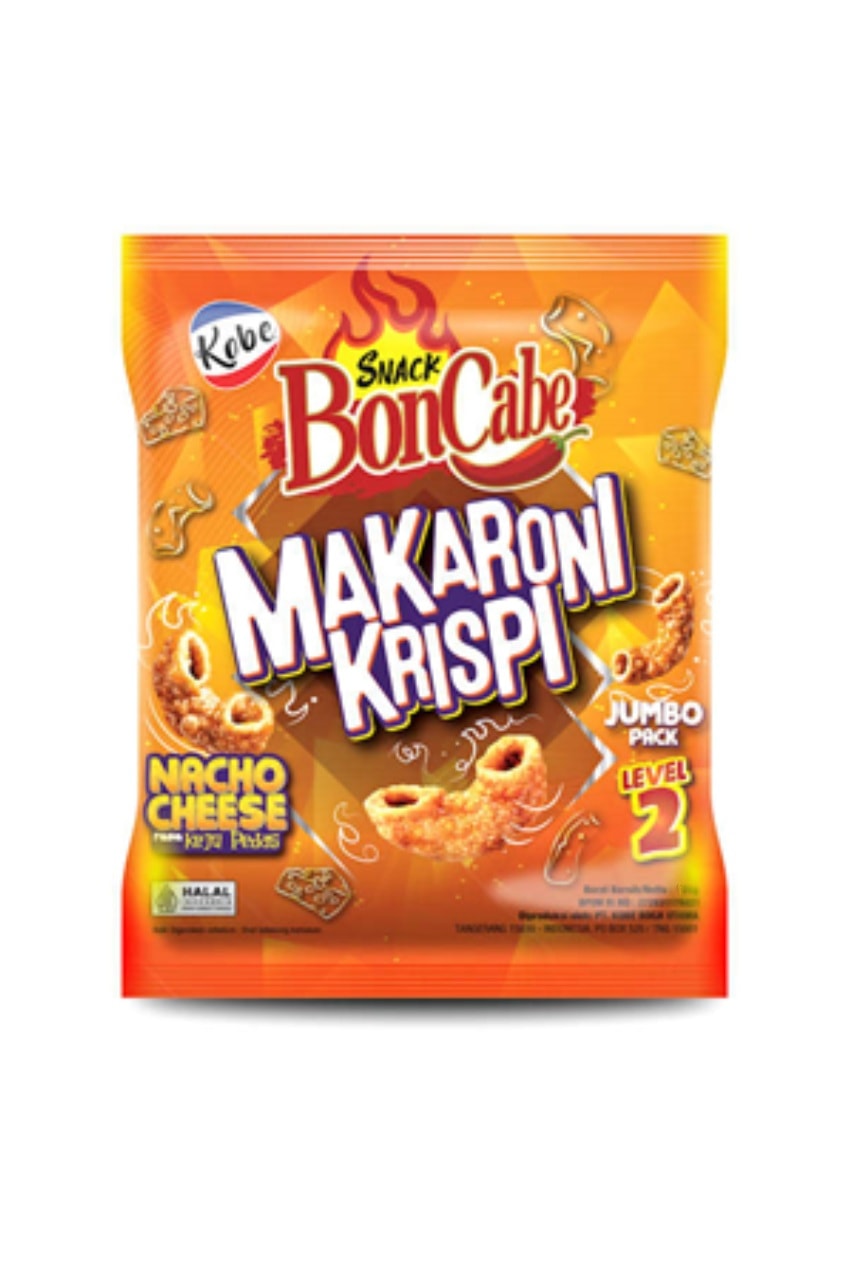 BonCabe Makaroni Krispi Level 2 – Hafif Acılı Çıtır Atıştırmalık 27g  1 Adet