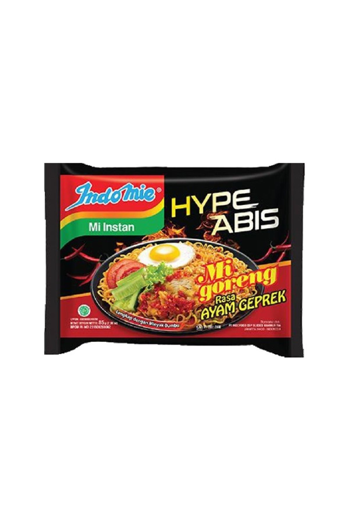 Indomie noodles mi goreng rasa ayam geprek 80gr 1 paket